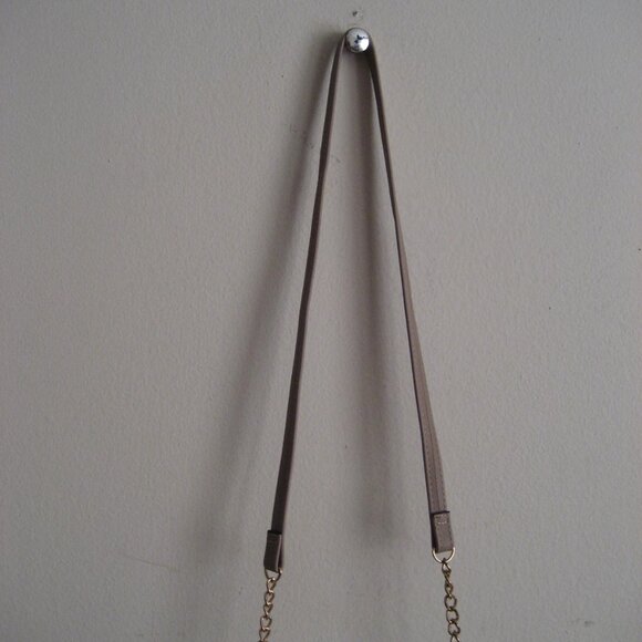 Trunk Style PVC Studded Stadium Crossbody Bag, Gold Cream - Picture 6 of 8